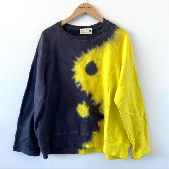 Back Beat Co. Crew Hemp Yin Yang Tie Dye sweater - Picture 2 of 7